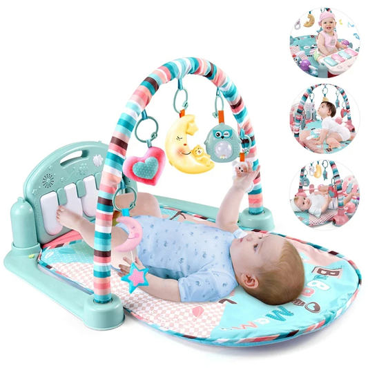 BabyGym Pro centre éveil musical bébé 0-36 mois tapis sensoriel piano détachable développement motricité