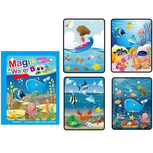 Colorino™ – Livre de Coloriage Magique à l’Eau | Montessori, Réutilisable, Sans Écran.