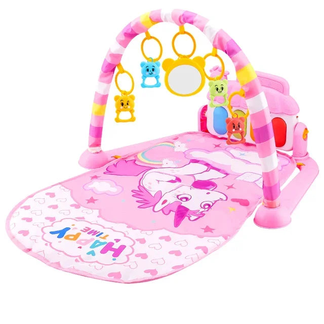 BabyGym Pro centre éveil musical bébé 0-36 mois tapis sensoriel piano détachable développement motricité