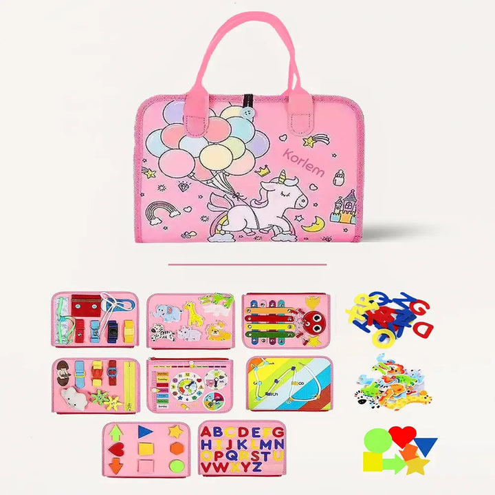 MiniGénie™ - Livre d'Activités Montessori | Busy Book Éducatif 1-6 ans.