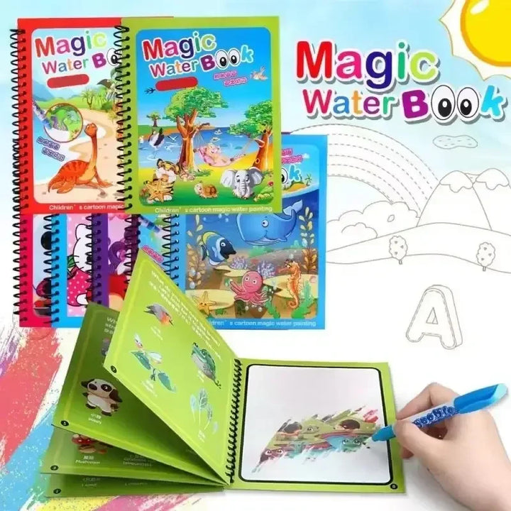 Colorino™ – Livre de Coloriage Magique à l’Eau | Montessori, Réutilisable, Sans Écran.