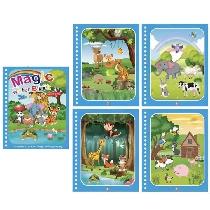 Colorino™ – Livre de Coloriage Magique à l’Eau | Montessori, Réutilisable, Sans Écran.